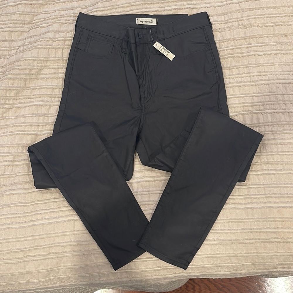 Madewell coated high rise skinny jeans
